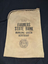Farmers State Bank vintage antique coin bag Bowling Green Kentucky no. 88-12 picture