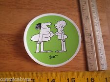 B.C. early 1970's Johnny Hart comic decal cavewoman discussion picture