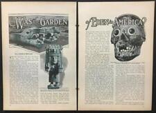 “Was the Garden of Eden in America” 1928 pictorial Mayan Kukulkan Yucatan Aztec picture