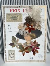 Vintage Belle Jardiniere Vetements Advertising Display w/ Hat Pin Hiver 1908/09 picture