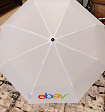 eBayana Ebay Logo UMBRELLA Portable Collapsible Cover White NEW eBay Live picture