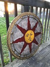 Medieval Sunlight Battleworn Shield Cosplay/Display Decorative Gift Shield picture