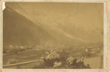 Jh. Vintage Tairraz, France, Chamonix, Chamonix and Mont Blanc albumen print, because picture