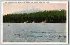 Vtg Postcard Mckinney's and Moana Villa Rubicon Peaks Lake Tahoe California CA picture