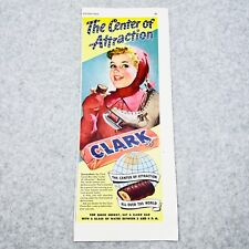 1947 Clark Candy Bar Chocolate Peanut Butter Caramel Ice Skater Vintage Print Ad picture