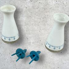 Vintage Corning Ware Pyrex Salt & Pepper Shakers Set w/ Stoppers picture