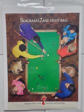 1987 Seagram's 7 & Eight Ball Vintage Magazine ad Double Sided Budweiser  picture