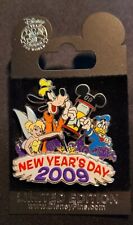 RETIRED 2009 DISNEY WDW NEW YEAR'S DAY GOOFY DONALD TINKER BELL PIN LE 4500 picture