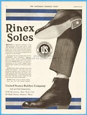 1916 United States Rubber Co Rinex Shoe Soles Heel 60 High St Boston MA Ad picture