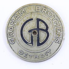 Graham Brothers GB Detroit Antique Automobile Emblem Badge 2.25