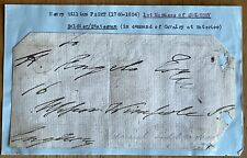 Henry Paget, 1st Marquess Anglesey Autograph, Head of Cavalry at Waterloo picture