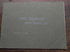 LAKE GEORGE NY 1900 HOTEL MARION ADVERTISING BOOKLET =ADIRONDACKS NY picture