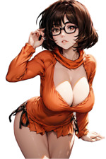 Velma Scooby Doo Waifu Weatherproof Anime Sticker 6