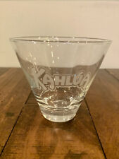 Kahlua Cone Shaped Cocktail Glass Rare Etched Logo Unique Shape 3.5” Inch picture