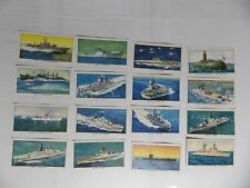 Kelloggs Trade Cards Ships of the British Navy 1962 Complete Set 16 picture