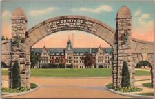 c1935 Colorado Springs Linen Postcard UNION PRINTERS HOME Entrance / Building picture