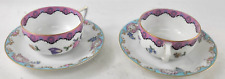 2 Rosenthal Donatello Selb-Bavaria Pink Floral Coffee Tea Mugs Cups picture