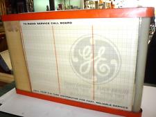 Vintage GE AM FM Radio Television Service Double Sided Sign Board - Roll Chart picture