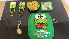 Sanrio Keroppi Clip, Doorknob Cover, Pouch, Slide Puzzle, Keychain Set of 6 Rare picture