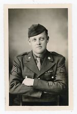 PHOTO - Sgt Harold N. Nelson U.S Army 1945 by Miniot at Verdun - MILITARY WW2 picture