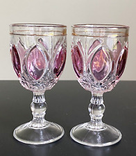 Antique Early American U.S. Glass Almond Cordials 4-1/4