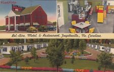 Postcard Bel Aire Motel Restaurant Fayetteville North Carolina NC picture