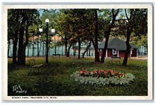 c1930's Sunset Park Traverse City Michigan MI Vintage Unposted Postcard picture