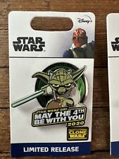 Disney Star Wars 2020 May the Fourth Be with You Pin Set LR Yoda Clone Wars picture