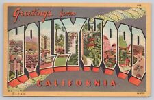 Hollywood California, Large Letter Greetings, Vintage Postcard picture