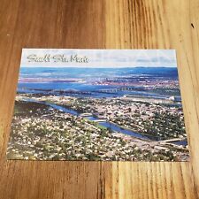 St Ignace Mission City Michigan Upper Peninsula Bridge Postcard Photo Souvenir picture