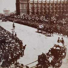 Diamond Jubilee Queen Victoria Stereoview 1897 London Parade Street Scene N239 picture