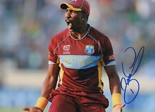 Original Autographed Photo of West Indies Cricketer Dwayne Bravo picture