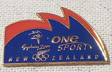 2000 SYDNEY OLYMPICS SPORT ONE OF NEW ZEALAND MEDIA PIN 1/1500 picture