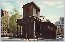 King's Chapel Freedom Trail Boston Massachusetts Vintage Postcard picture