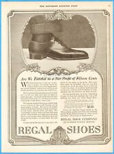 1918 Regal Shoe Co Ad Boston MA Vintage Men's Fashion Style Oxford Dress Shoes picture