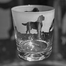 ITALIAN SPINONE Dog Frieze Boxed 30cl Glass Whisky Tumbler picture