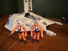 100% Complete Vintage Rebel Snowspeeder + 2 Pilots, 1980, Kenner, One Owner picture
