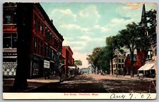 Antique Postcard - Elm Street - Westfield MA picture