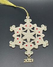Lenox 2013 Annual Gemmed Porcelain Snowflake Ornament  picture