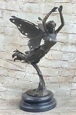 Fairy Angel 100% Real Bronze Figural Sculpture Original Hot Cast Home Decoration picture