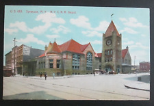N.Y.C.R.R. Depot Syracuse NY Unposted DB Postcard picture