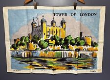 Vintage Lamont Pure Irish Linen Tea Towel Tower Of London NOS picture