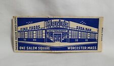Vintage Marie's Restaurant Bobtail Matchbook Cover Worcester MA Advertising picture