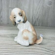 Vintage porcelain Gentle Surprise Dog Figurine statue decoration collectible picture