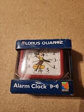 Vintage Walt Disney Lorus Quartz Mickey Mouse Mini Alarm Clock Japan  picture