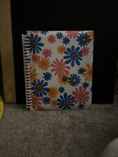 Vtg 1969 Floral Daisies Spiral Photo Album Mod Flower Power Made In Japan picture