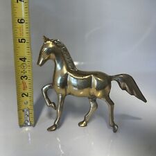 Vintage Standing Brass Horse Statue picture
