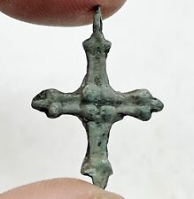 RARE Authentic Medieval Crusader Bronze Cross Artifact Circa 1095-1492 AD _ E picture