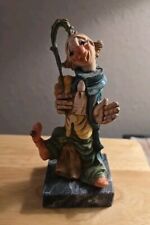 VINTAGE SIMONELLI FONTANINI CLOWN FIGURINE ON MARBLE BASE MADE IN ITALY picture