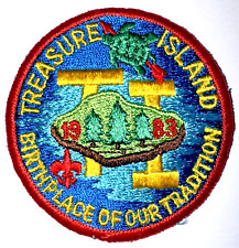 Lodge # 1 (One) Unami R-22.5 1983 Treasure Island Birthplace Round Patch MINT picture